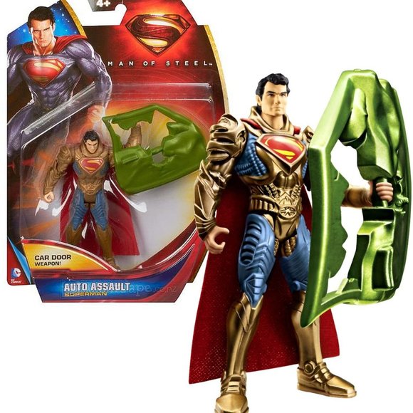 Superman Movie Series Man of Steel Action Figure  Auto Assault with Car Door as - Picture 1 of 9